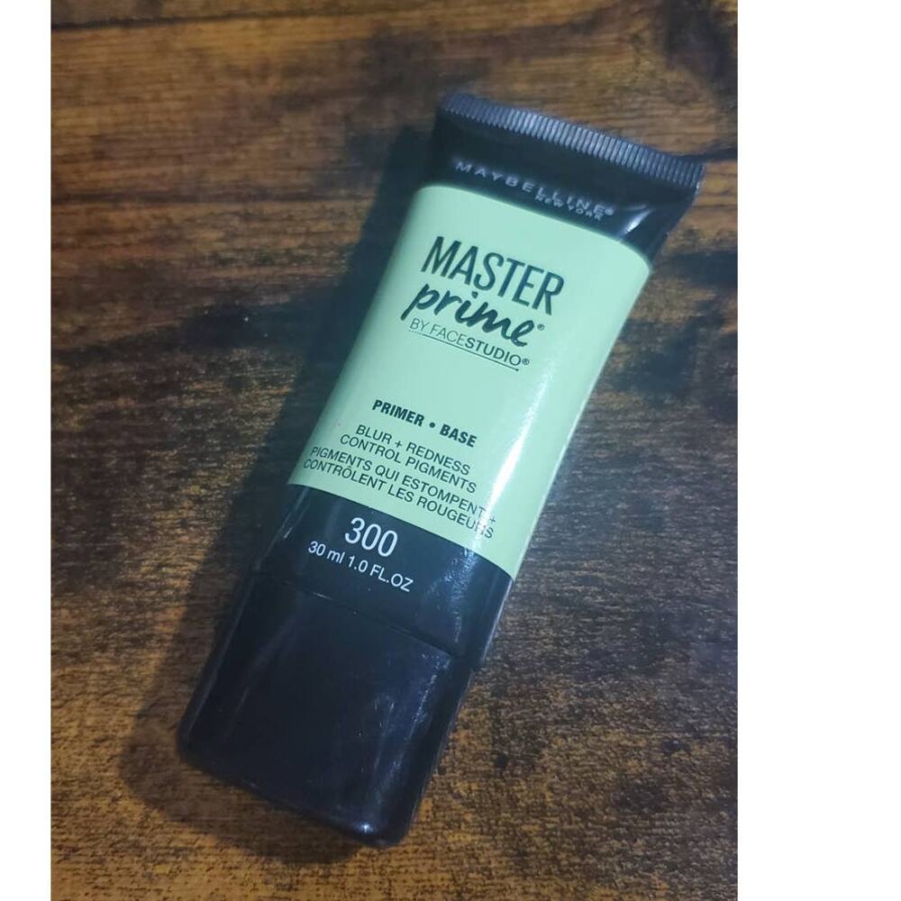 Maybelline Master Prime By FaceStudio Blur & Redness Primer + Base #300 ~ 1oz.
